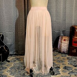 Women's sheer maxi skirt